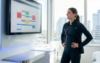 Athlete reviewing competition calendar for sports injury regenerative medicine treatment planning