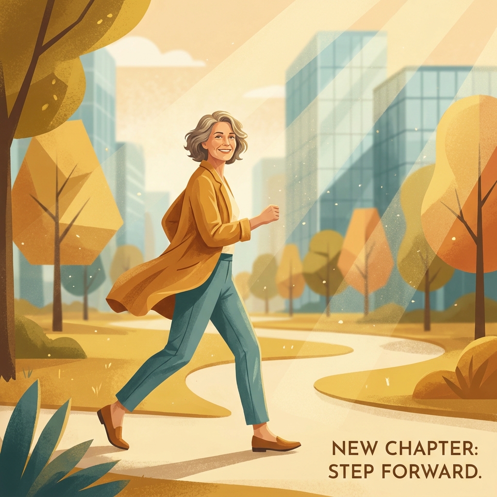 Active person walking confidently outdoors, representing regenerative medicine alternatives to knee replacement
