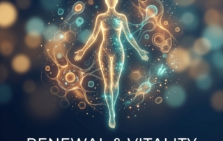 Glowing human silhouette symbolizing healing and renewal through regenerative medicine treatments