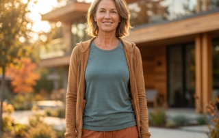 Person standing confidently outdoors representing osteoarthritis treatment without surgery 2026 and renewed mobility