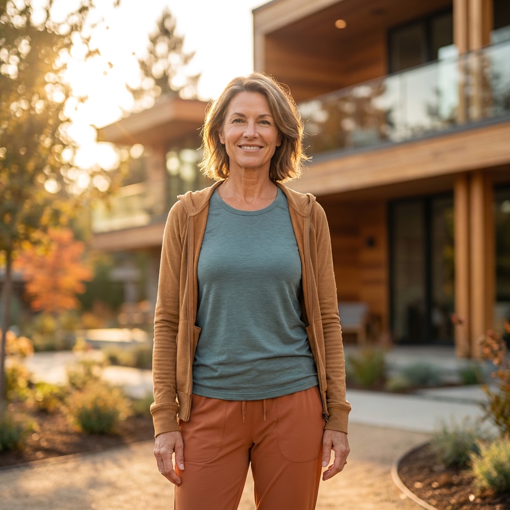 Person standing confidently outdoors representing osteoarthritis treatment without surgery 2026 and renewed mobility