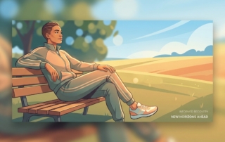 Person confidently considering meniscus tear non surgical recovery options outdoors in warm sunlight