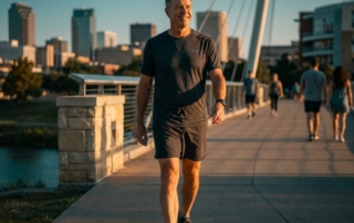 Active patient enjoying mobility outdoors representing regenerative medicine Fort Worth Texas recovery outcomes