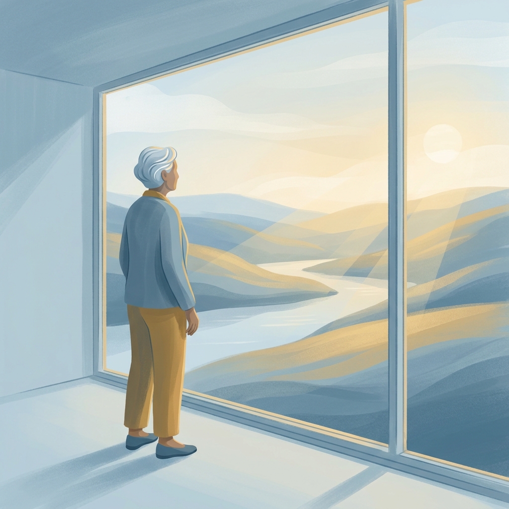 Person standing confidently in warm light, representing informed decision-making about stem cell injections for arthritis