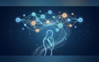 Glowing cellular network illustration representing stem cell therapy success rates and regenerative medicine outcomes