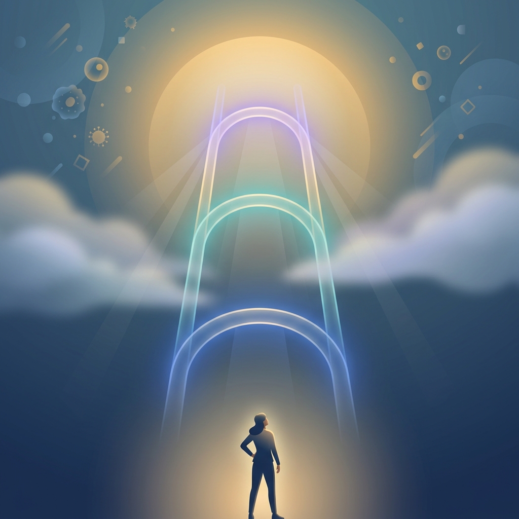 Illustrated ladder symbolizing what stem cell therapy is used for, from proven to experimental