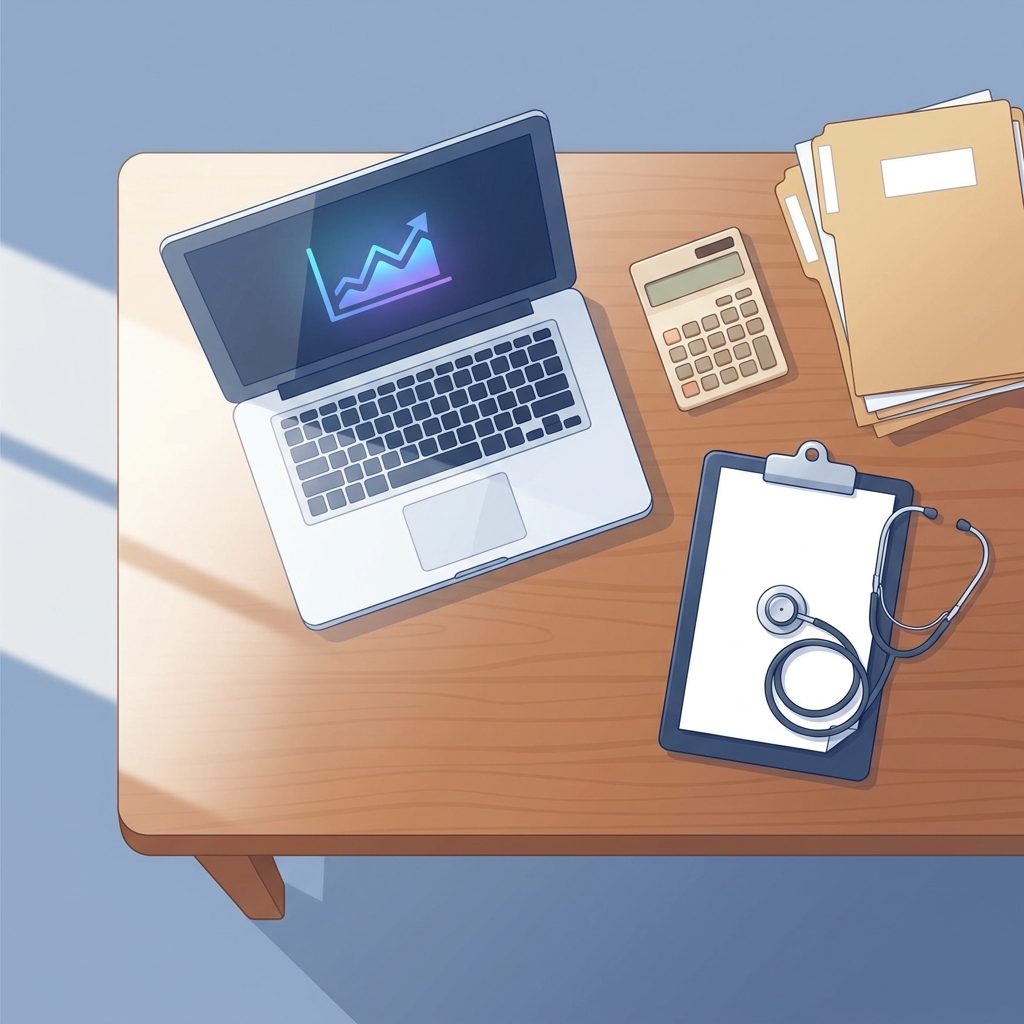 Organized medical billing desk representing CPT code for platelet-rich plasma injection guidance